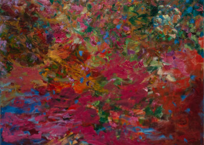 Jean Forsberg oil on canvas Living-Earth-Spouts Medium
